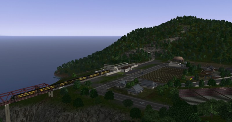 小清水駅を通過するA-Train