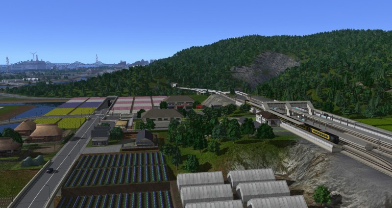 蒸留所見学を終えた乗客を再び迎える