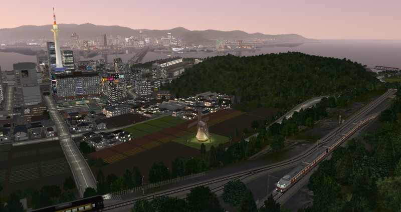 漉捨の景観地を通過