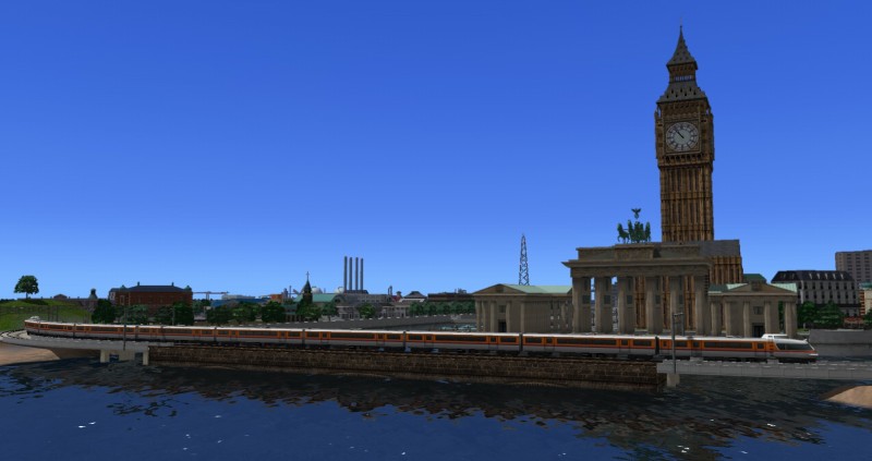 白石時計台を横目に駆け抜ける