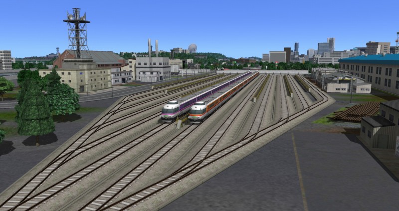 姫海駅発車前は特急あやかぜとともに姫海車両基地に一旦入線する