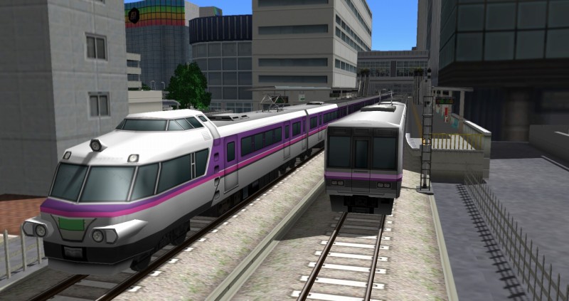 姫海の副都心、北栄町駅を通過