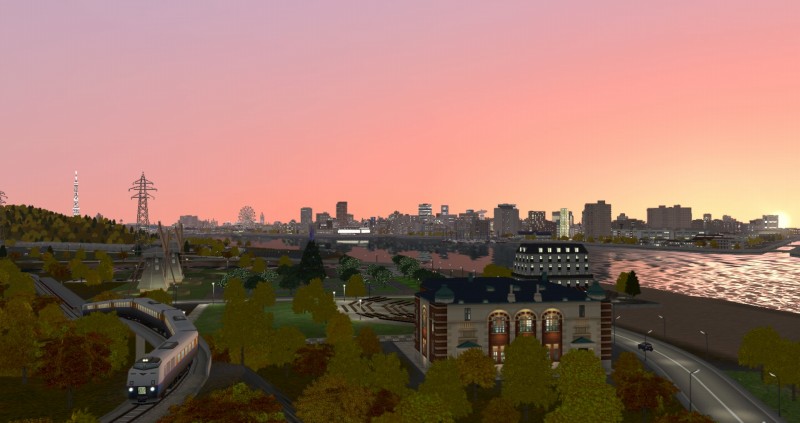 波賀島シーサイドを通過する