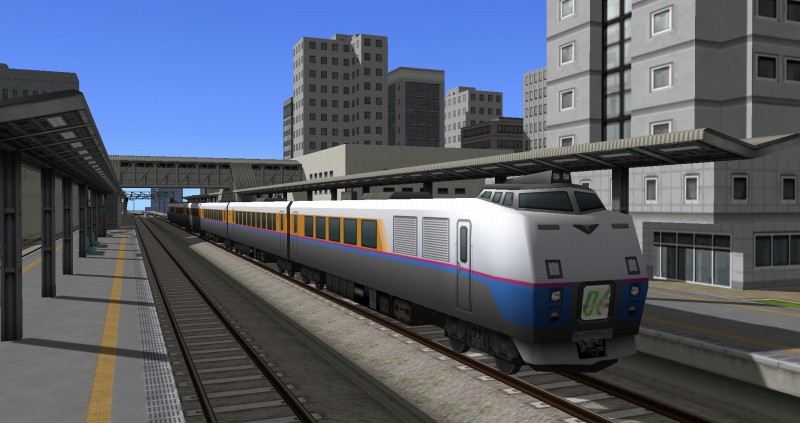 姫海駅に停車する特急ゆうなみ