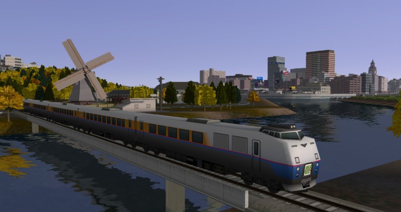 白姫線に乗り入れ、非電化単線路線を走行する